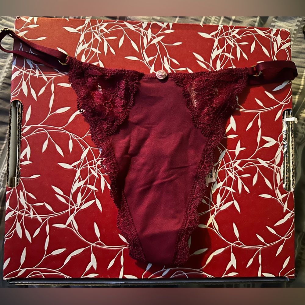 Victoria's Secret Burgundy Lace Panty